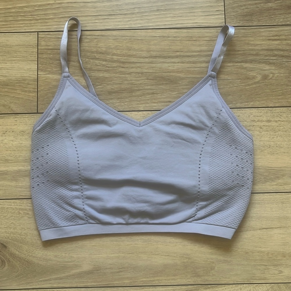 Grey Fabletics Sports Bra/Crop Top Gently Used